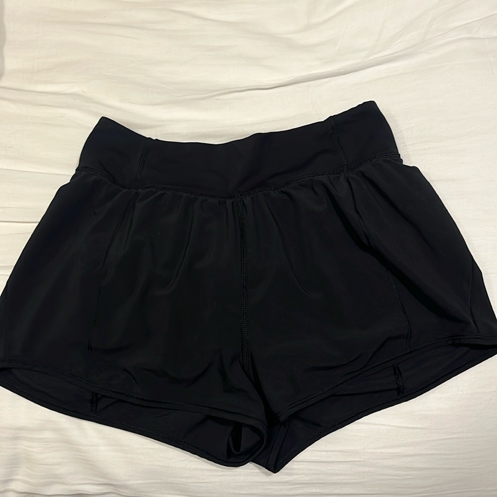 Lululemon black 4 inch shorts